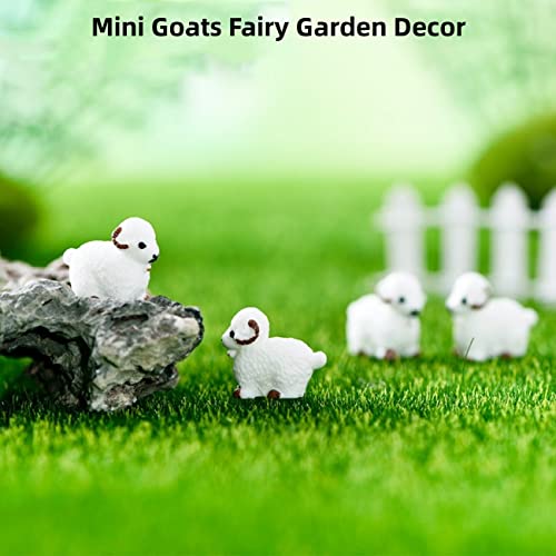 Loncess Goat Fairy Garden Accessories, Realistic Miniature Goat Figurine For Fairy Garden Decor, Cake Toppers, Moss Micro Landscape Decoration, Car Decor, Party Decor,Plant Pots, Desk Decor #TOP2