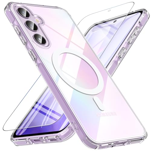 Coque Samsung A35 5G antichoc compatible MagSafe et sa protection écran en verre