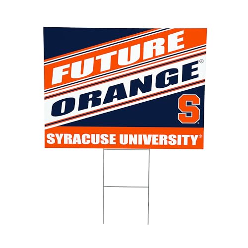 NCAA Syracuse University Future Student Yard Sign, Outdoor Coroplast Yard Signs with Stakes 18x24, College Welcome Signs for Lawn, Graduation Party