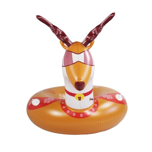 BRIGHTFUFU Inflatable Tubing for Sledding Boys and Girls Sled Ring Lightweight and Portable PVC Tube