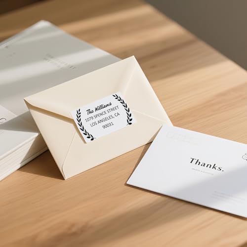 TechMark Personalized Return Address Labels - [ 20 Designs ] Custom Labels for Wedding, Cards & Letters, Clear & Clean Impressions, Waterproof (1" x 2") 120-1000 Sheets image 7