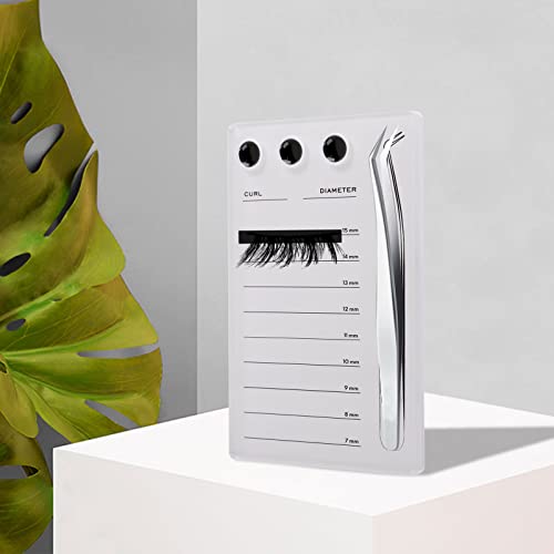 Beaupretty Magnetic Tray Grafted Eyelash Magnetic Suction Acrylic Lash Tile Hand Plate Lash Pallet Beauty Eyelash Magnetic Eyelash Plate (White) False Eyelashes Magnetic - Image 2