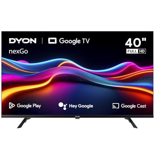 DYON nexGo 40F Smart TV – 40 Zoll (100 cm) Full HD Google TV mit Sprachsteuerung, Google Assistant, Play Store, Chromecast, Triple Tuner, Netflix, Prime Video & YouTube [Modell 2025]