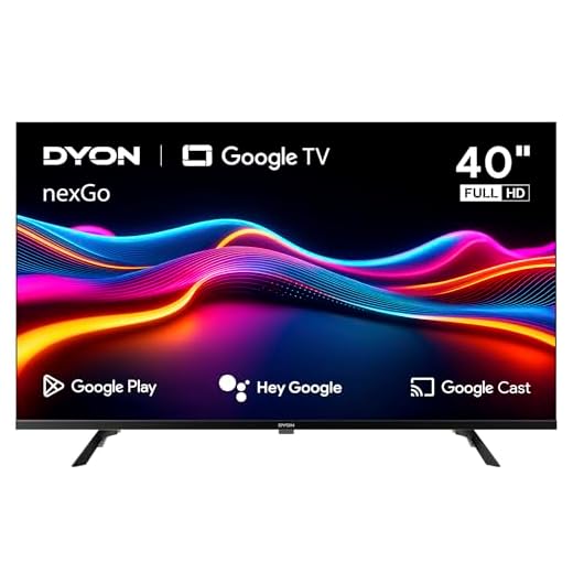 DYON nexGo 40F Smart TV – 40 Zoll (100 cm) Full HD Google TV mit Sprachsteuerung, Google Assistant, Play Store, Chromecast, Triple Tuner, Netflix, Prime Video & YouTube [Modell 2025]