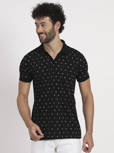 Image of Men Cotton Half Sleeves Regular FIT Polo T-Shirt