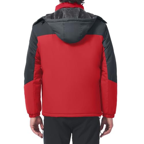Image of Mens Winter Coats Ski Snowboard Jacket Down Waterproof Coat | Warm Jacket, Insulated Jacket, Cold Weather Jacket, Heavy Jackets, Winter Parka, Windproof Coat, Hiking, Camping, Working