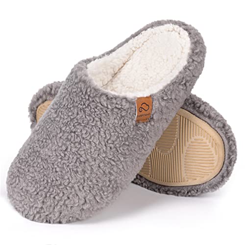 EverFoams Pantoufles mules en mousse à mémoire de forme pour femme, gris, 37/38 EU Cover