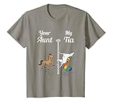 Kids Your Aunt My Tia T-Shirt You Me Party Dancing Unicorn Shirt