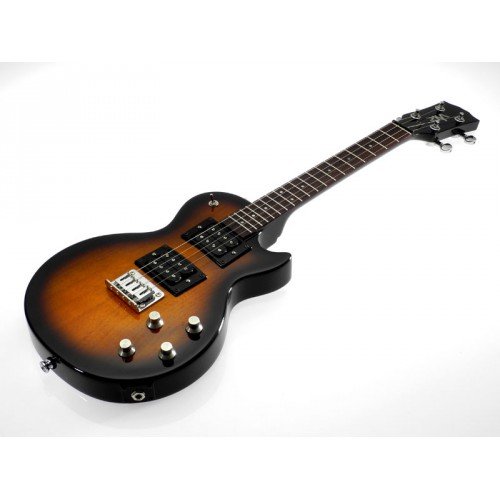 Risa LP432 – Ukulele électrique tenor acajou Tobacco Sunburst (+ housse) - Les Beatles, Paul McCartney, John Lennon, RIngo Starr, George Harrison Risa LP432 - Ukulele électrique tenor acajou Tobacco Sunburst (+ housse)