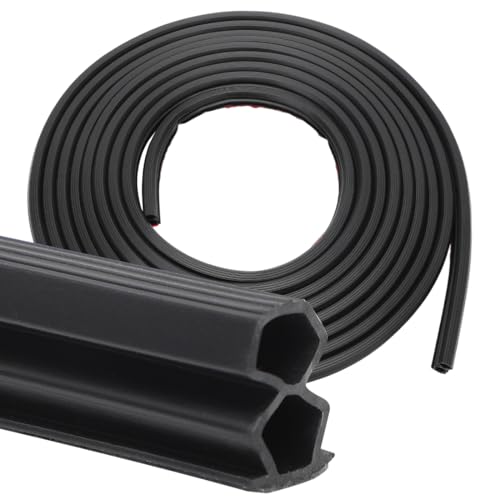 RANJIMA Dichtungsband Selbstklebend, 10mm x 12mm Haustür Türrahmen Dichtung Flexibel Gummidichtung Selbstklebend Anti-Kollision/Schalldichter/Wasserdichter, für Dichtungsband Fenster Tür, Schwarz, 6M RANJIMA Dichtungsband Selbstklebend, 10mm x 12mm Haustür Türrahmen Dichtung Flexibel Gummidichtung Selbstklebend Anti-Kollision/Schalldichter/Wasserdichter, für Dichtungsband Fenster Tür, Schwarz, 6M