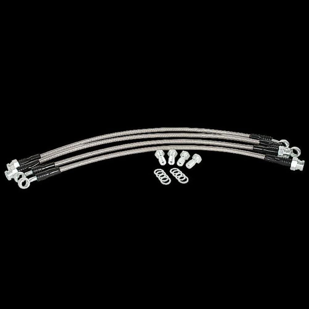 Corvette Stainless Steel Brake Lines - (Set of 4) : 1997-2004 C5 & Z06