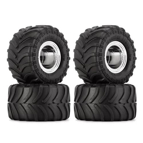 Jeu de pneus de jante de camion 4 pièces 70*38mm pour voiture sur chenilles Axial FMS 1/24 RC