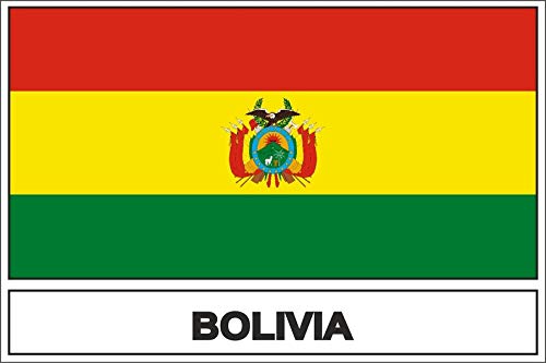 Akachafactory Autocollant Sticker Drapeau Bol Bolivie