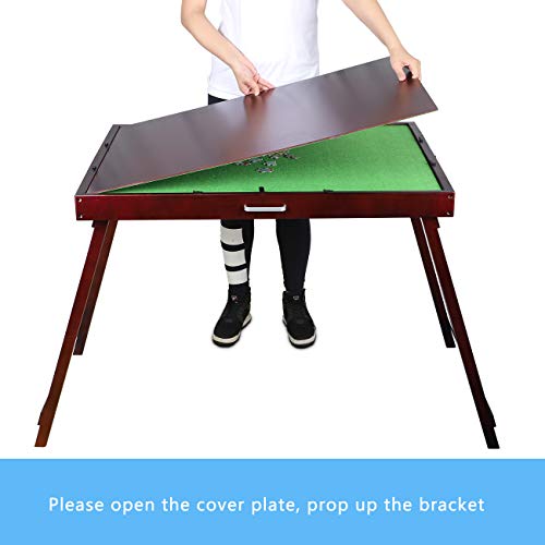 Wooden Jigsaw Puzzle Table for Adults & Kids,Portable Folding Table with 2 Drawers,Multifunction Tilting Table Puzzle Accessories for 1500 Pcs Mat Board Standing