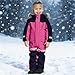 Boy Clothes Winter Snow Suit for Kids Fashion Boys One Piece Snowsuit Girls Ski Outfit Waterproof Snowboard Suits Winter Outdoor Clothes Hot Pink 3-4 Years