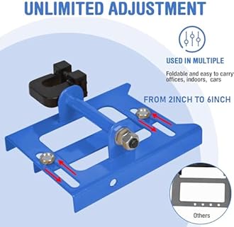 SurmountWay Chainsaw Mill Guide, Portable Vertical Lumber Cutting Guide, Timber Chainsaw Mill Attachment with Free Adjustment Cutting Width 2"-6" for Lumber Sawmill Woodworkers and Builders (Blue)