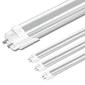 Marxlait 4 Pack T8 LED Bulbs 4 Foot, 24W 3000LM, 6000K Daylight, Ballast Bypass, Dual Ended Powered Type B Light Bulbs, LED Fluorescent Tube Replacement T8 T12, Non-dimmable