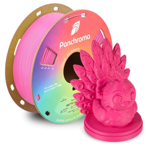 Image of Polymaker Panchroma Matte PLA Filament, Matte Lotus Pink 1.75mm 1kg 3D Printing Filament, Formerly Polyterra Matte 3D Printer PLA Filament, Fit Most FDM 3D Printers, 1kg Spool (2.2lbs)