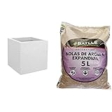producto 1: Multiusos: esta maceta de flores de pared simple se puede utilizar tanto en interiores como en exteriores gracias a su diseño decorativo de piedra muy estético y su volumen permite acoger tanto plantas de interior como flores o aromáticas en exteriores.