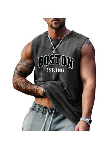 Image of The Modern Soul Men Cotton Blend Athletic Gym Tank Tops Sleeveless Sports Vest