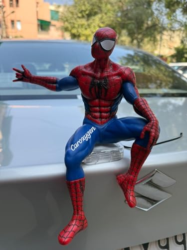 Image of Marvel Anime Car Roof Decoration for Kids Spider Man Butter Face Pieces Play Handsome Tool Magic Toy Christmas Gift (Red Spiderman)