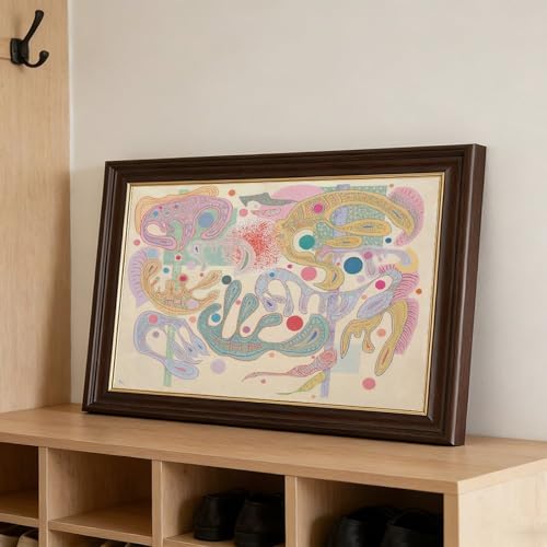 Toile Kandinsky Capricious Forms tableau avec cadre à suspendre 20,3x30,5 - 3