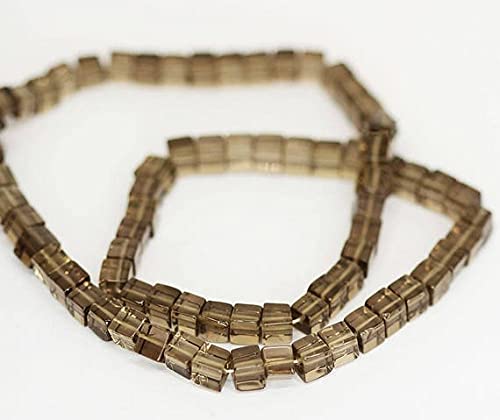 Quartz fumé brun perles en vrac lisses 5mm pour la confection de colliers uniques