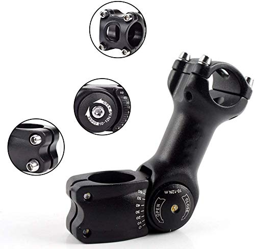 GOEXM 25.4mm MTB Bicycle Stem 110mm Mountain Bike Adjustable Raise up Handlebar Tube Stem for Most Bike Road Bike MTB BMX