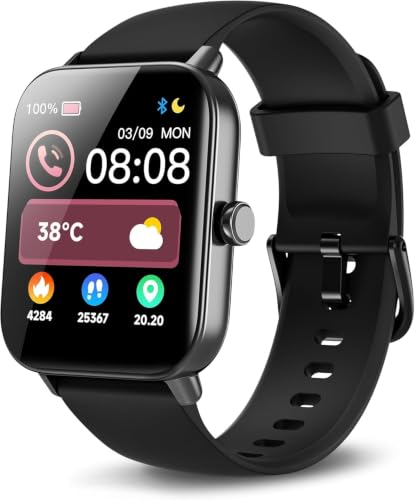 Image of Smart Watches for Men Women, Alexa Built-in, 1.8 inch Smartwatch with Heart Rate /SpO2 /Sleep /Stress, IP68 Waterproof Fitness Tracker with Bluetooth Call (Answer /Make), 101+ Sports Modes, for Android iPhone