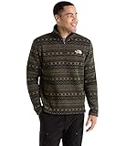 The North Face Men's Tsillan ¼ Zip Sweatshirt, New Taupe Green 1d/Faire Isle Print, Large