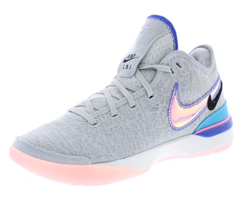 Nike Zoom Lebron NXXT Gen Men's Basketball Shoes, Wolf Grey/Pink Spell, 9 UK
