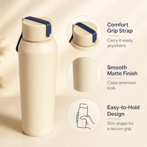 Image of Stainless Steel Water Bottle for School Office Travel | Printed Water Bottle | Drinking Bottle for Home Gym College | Stylish Bottle for Daily Use Picnic & Gifting (Sandle)