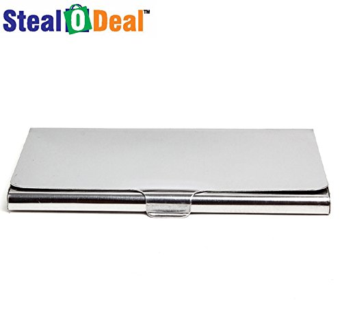 Image of Stealodeal Stainless Steel Debit /Credit Card Holder Unisex (Pack of 2)