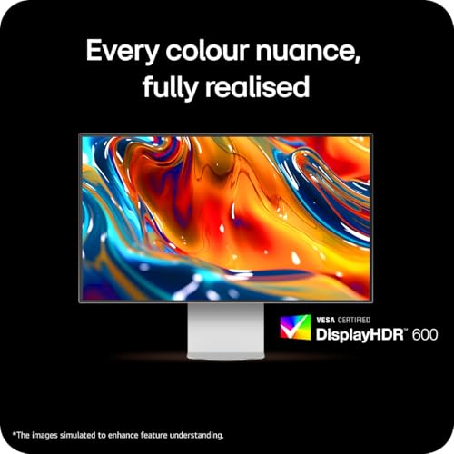 Image of LG UltraFine evo 32U990A-S - 6K (6144 x 3456p) Nano IPS Black 32 Inch, 60Hz, 5ms GtG, DCI-P3 98%, Adobe RGB 99.5%, HDR 600, MAC compatible, speakers, Thunderbolt 5, HDMI 2.1, DP2.1, Silver