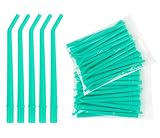 Impressive Smile 100 Dental Surgical Aspirator Green Suction Tips, 1/4 Inch Diameter, 4 Bags of 25 Tips