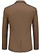 COOFANDY Men Stretch Knitted Blazer Jacket Slim Fit Fashion Wedding Sport Coats Brown