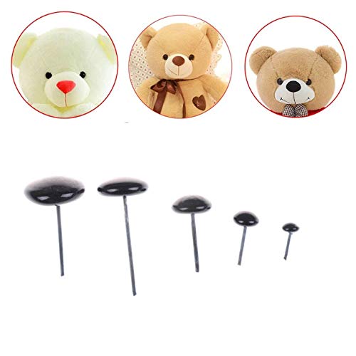 Occhi di vetro neri 80pcs / Box Occhi 3-10mm ago