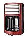 Produktbild Team Kalorik Filter-Kaffeemaschine mit 1,8 l Fassungsvermögen, Glaskanne, Für bis zu 15 Tassen, 1000 W, Rot, TKG CM 2500 R