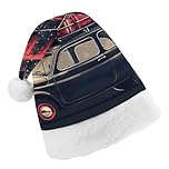 TPDHJK Christmas Hats for Adults Car Roof Gift Santa Hats Unisex Red Velvet Holiday Headwear Xmas Hat for Christmas Festive New Year Party Child