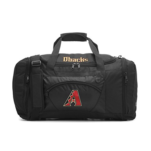 Image of MLB Arizona Diamondbacks Roadblock Embroidered Duffel Bag, 20-Inch, Black