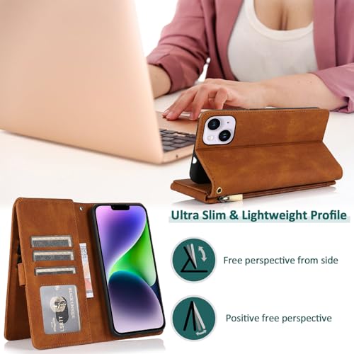Étui portefeuille iPhone 13 avec fermeture éclair pour libérer vos poches en déplacement