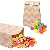 vvhippo-20-Piezas-Bolsas-de-Papel-Kraft-para-Regalos-con-36-Pegatinas-Bolsas-de-Regalo-Bolsas-Dulces-para-ChuchesBodas-Cumpleanos-Fiestas-y-Regalos