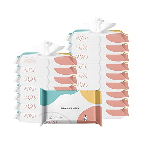 AYDFN Toallitas Sanitarias 300 Toallitas Húmedas para El Hogar Toallitas De Limpieza Portátiles para Viajes Secos Y Húmedos