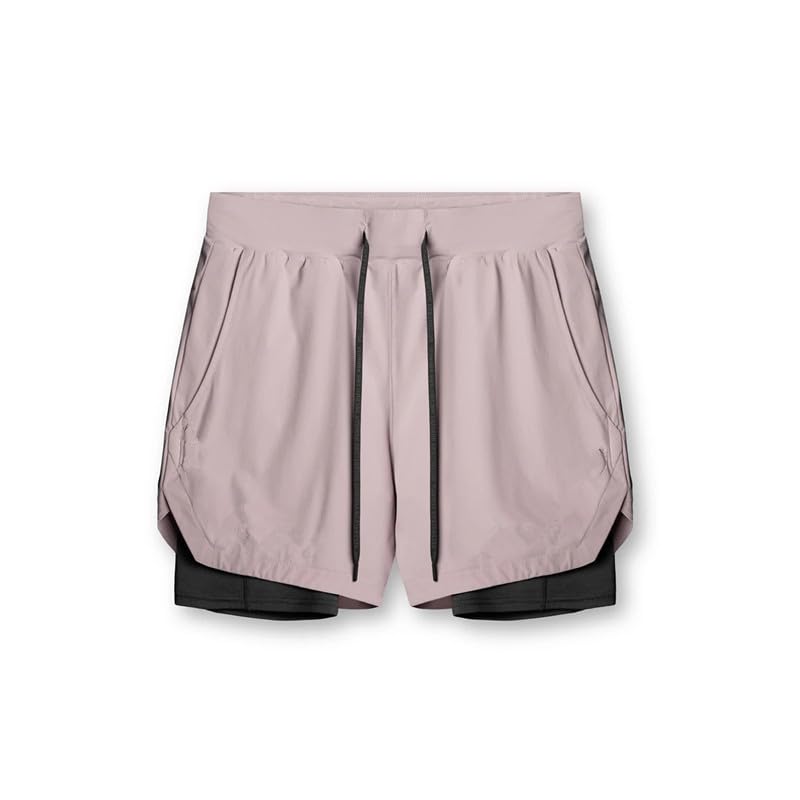 Vêtements pour hommes : short double couche stylé de la course décontractée au salon