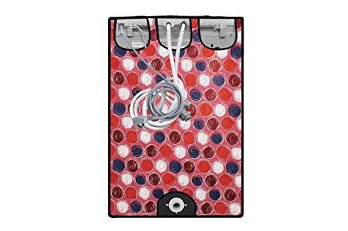 Image of Stylista Washing Machine Cover Compatible for Bosch 8 kg Front Load WAT24463IN Abstract Pattern Pink