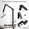 Microphone Arm,Aokeo AK-49 Desk Adjustable Compact Mic Suspension Boom Scissor Arm Stand For Blue Yeti,Snowball iCE, HyperX QuadCast,SoloCast,Elgato Wave,Etc #3