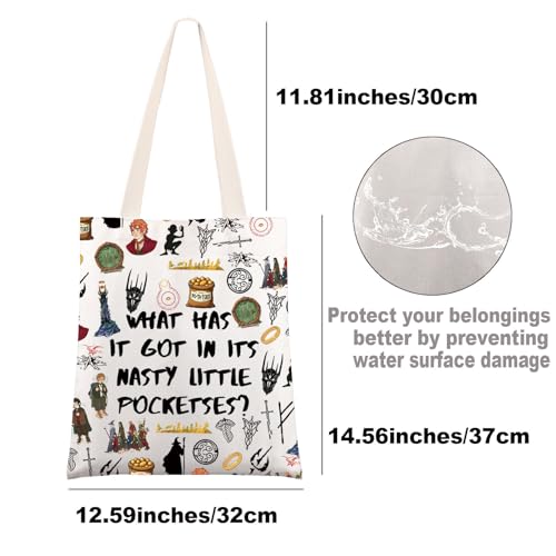 Bolso tipo tote de película Fantasy: ¿Qué tiene en sus horribles bolsillos pequeños? miniatura 3