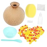 Vase de décoration DIY - qu'il soit affiché à l'intérieur à l'extérieur, le vase en mosaïque coloré et unique ajoute de la beauté et de la personnalité à n'importe quel espace, ce qui en fait un merveilleux ajout à n'importe quelle maison jardin.
