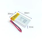 Akumulator Litowo Polimerowy innCraft Energy 250mAh 3.7V, 30x20x5 Model 502030 2P Molex 51021-020 1.25mm konektor