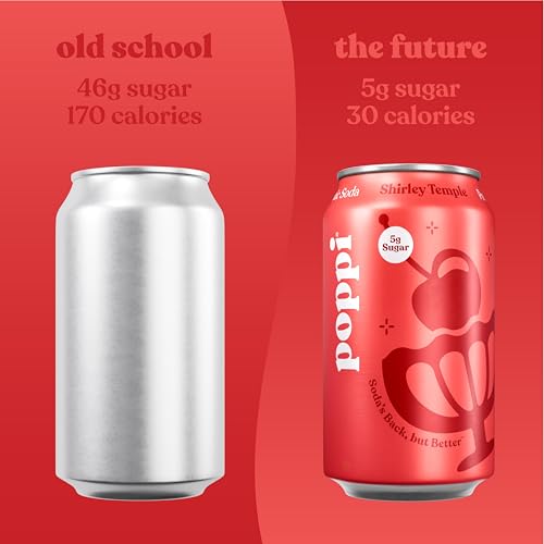 Image of Poppi Prebiotic Soda, Shirley Temple, 12 Oz, 12 Pack